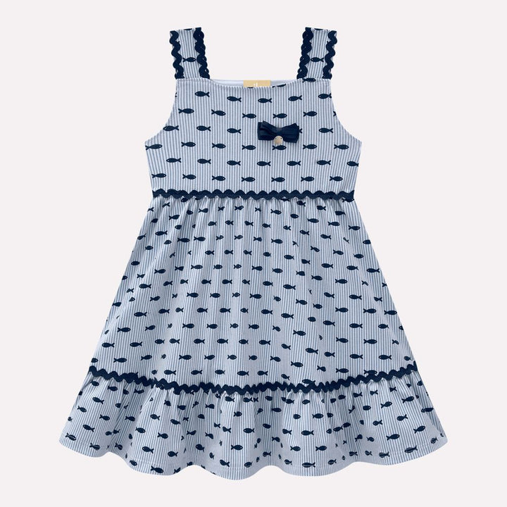 MILON NIÑA VESTIDO CELESTE/AZUL