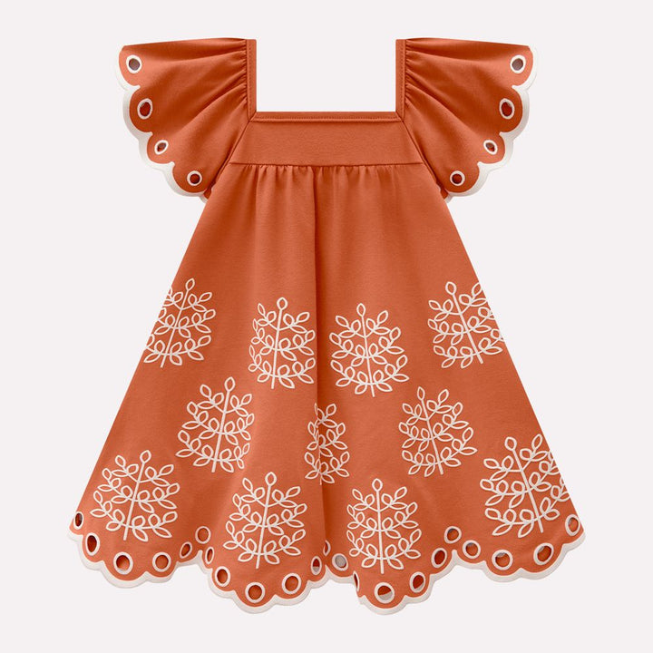 MILON NIÑA VESTIDO NARANJA