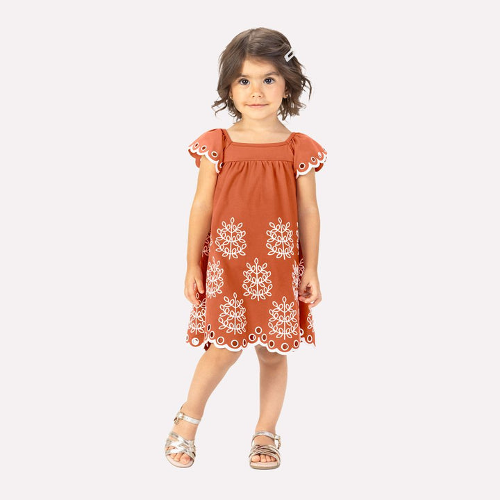 MILON NIÑA VESTIDO NARANJA