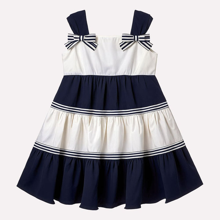 MILON NIÑA VESTIDO AZUL/BLANCO