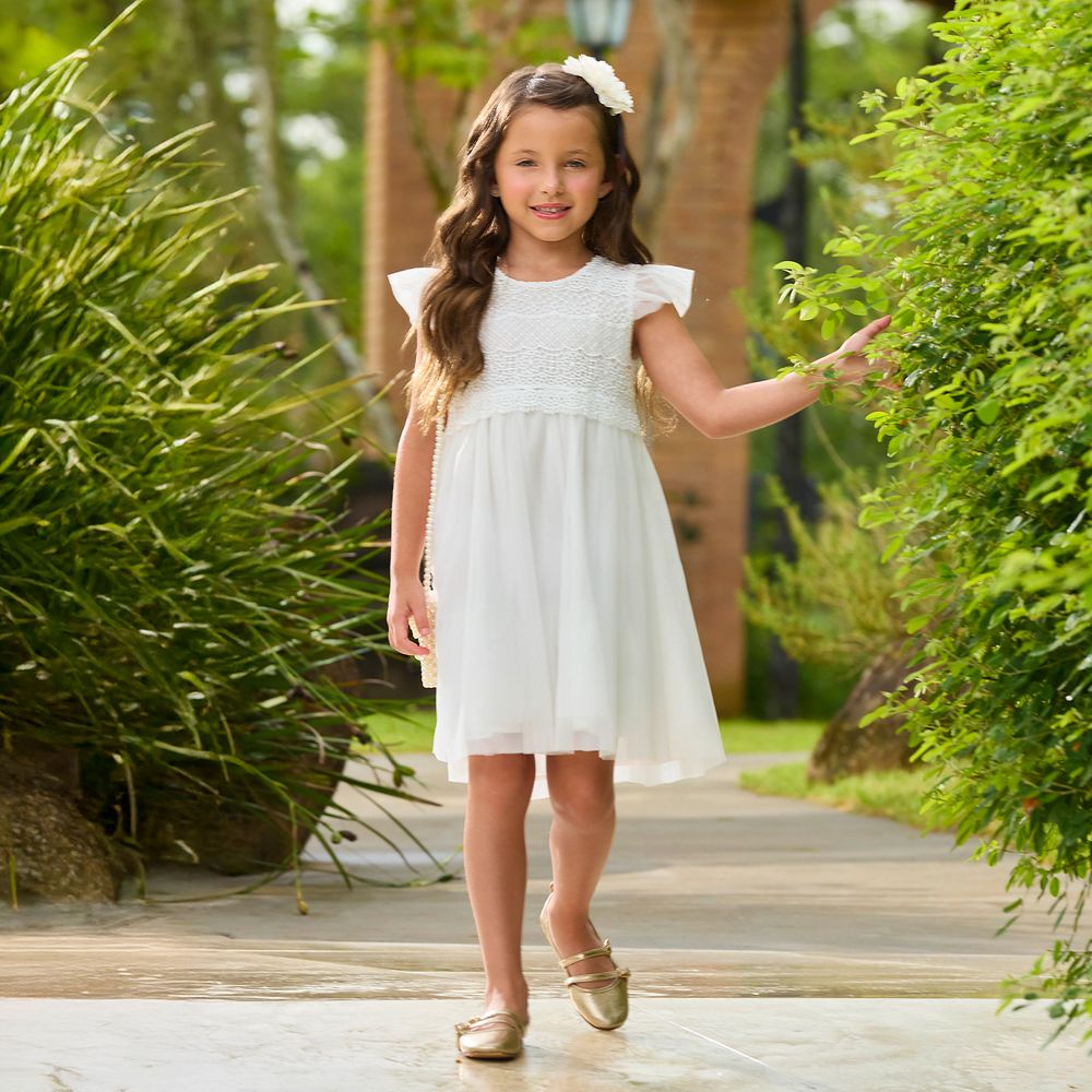MILON NIÑA VESTIDO BLANCO