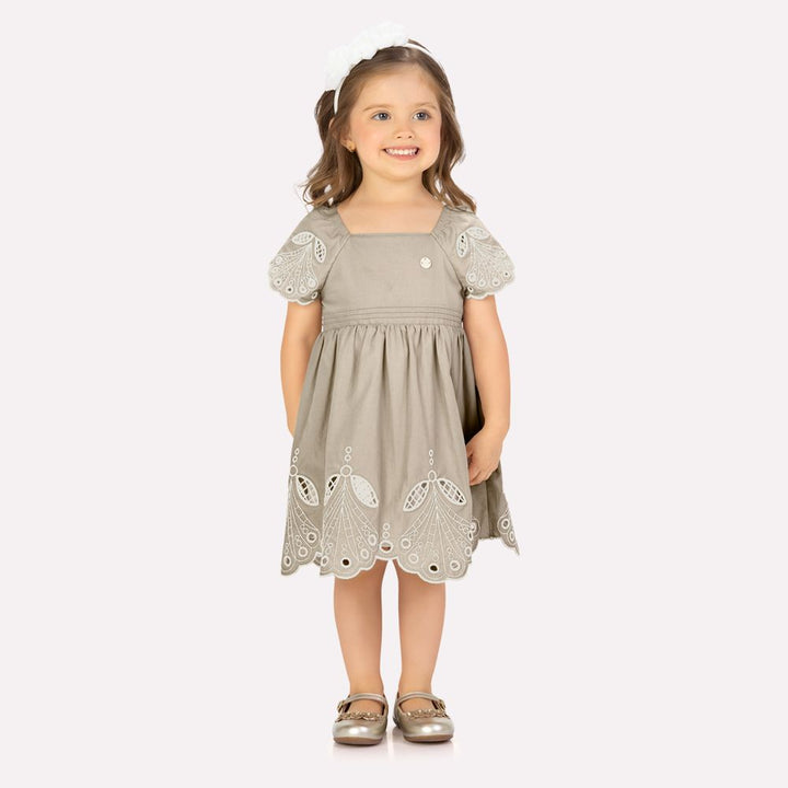MILON NIÑA VESTIDO BEIGE