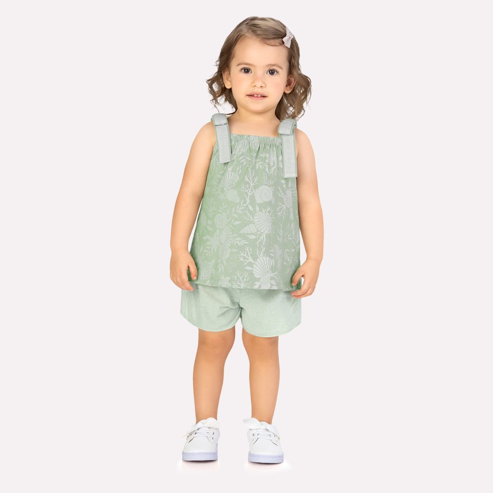 MILON NIÑA CONJ. DE SHORT MENTA