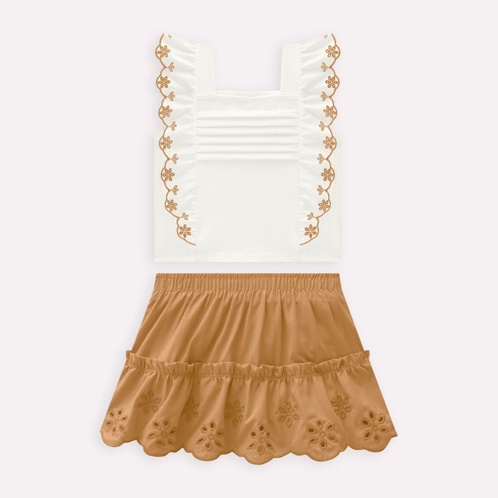 MILON NIÑA CONJ. DE SHORT BLANCO