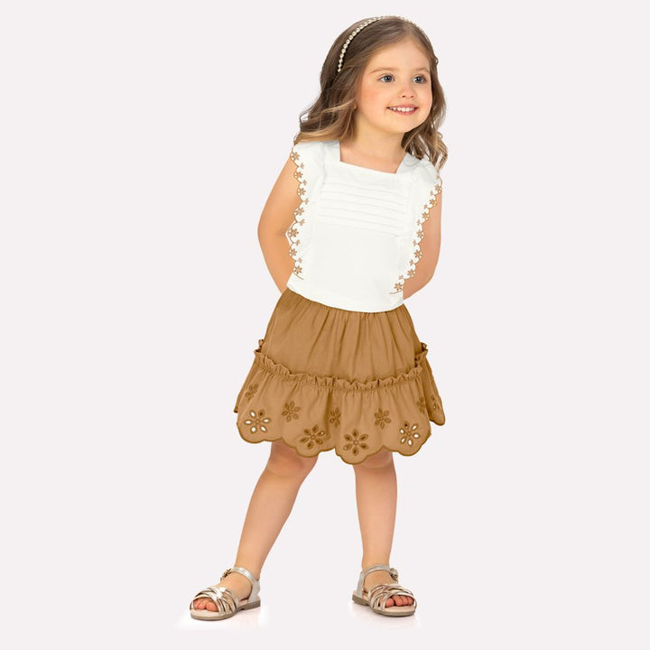 MILON NIÑA CONJ. DE SHORT BLANCO