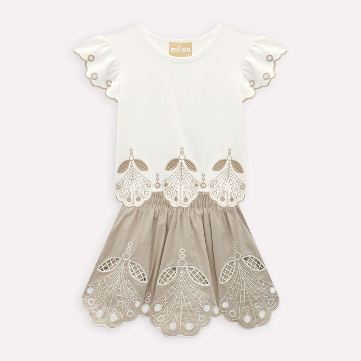 MILON NIÑA CONJ. DE SHORT BLANCO