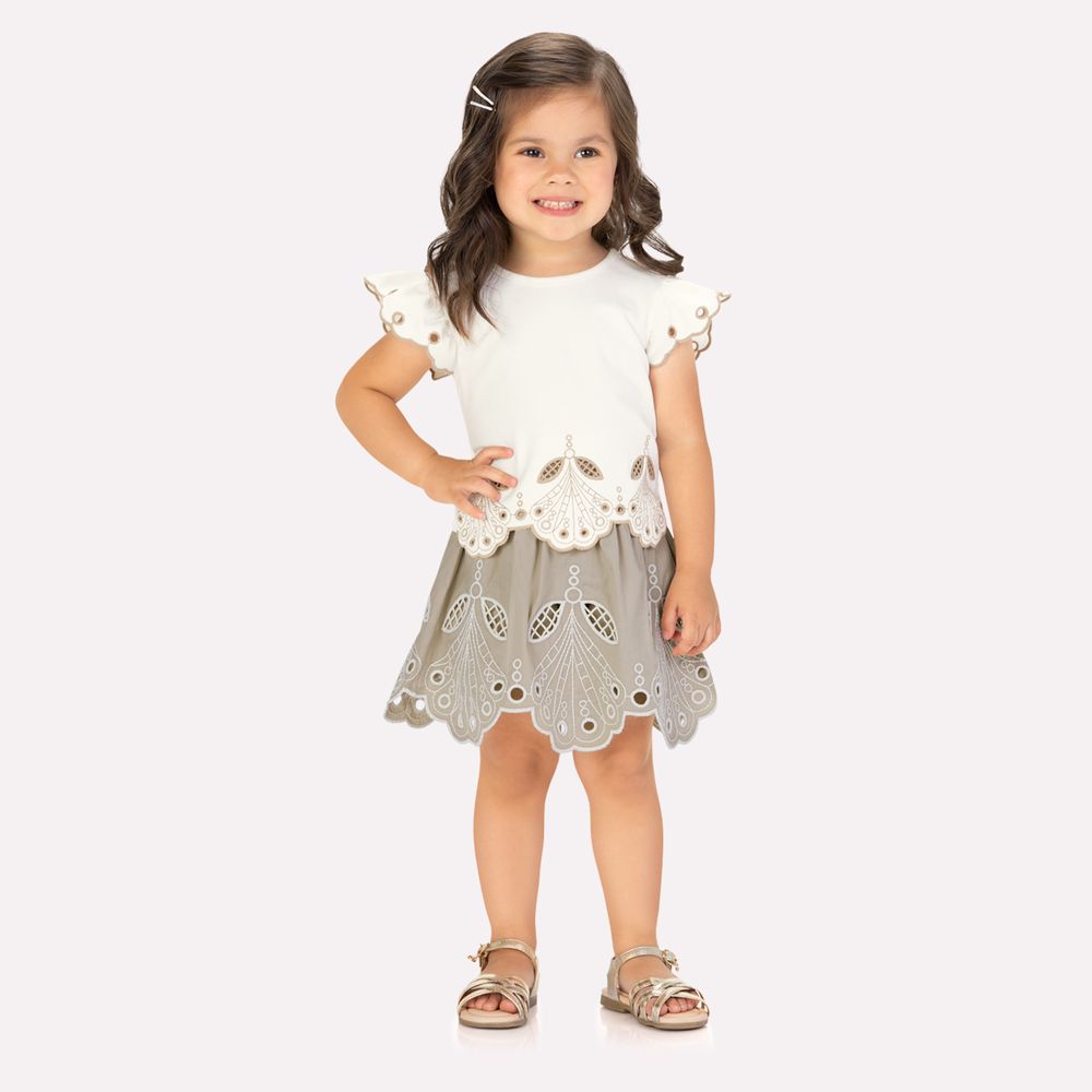 MILON NIÑA CONJ. DE SHORT BLANCO