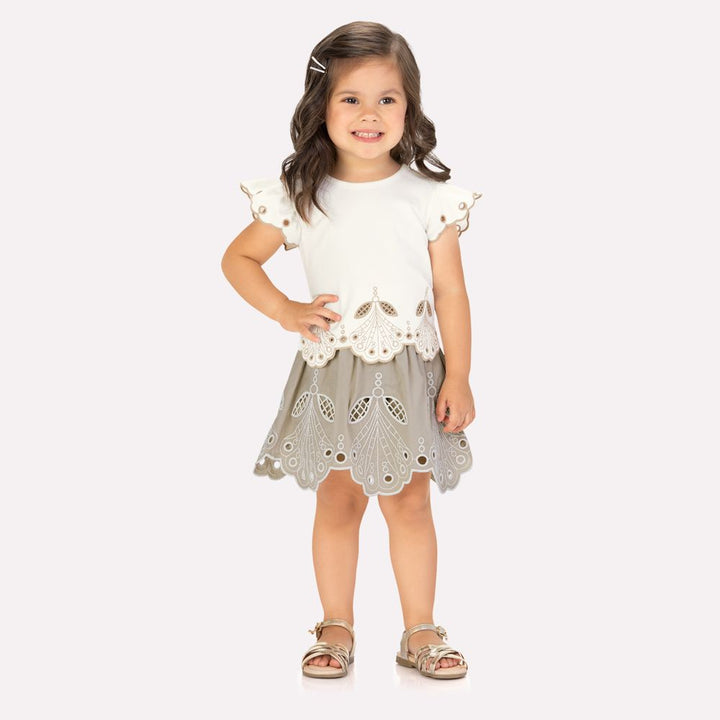 MILON NIÑA CONJ. DE SHORT BLANCO