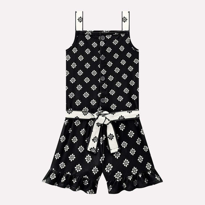 MILON NIÑA OVEROL NEGRO