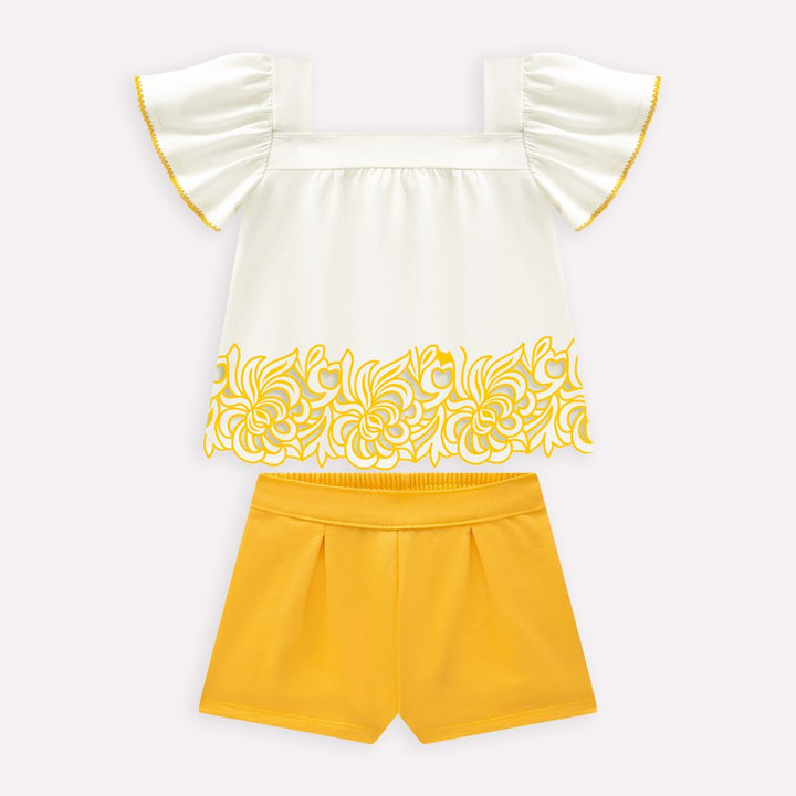 MILON NIÑA CONJ. DE SHORT BLANCO