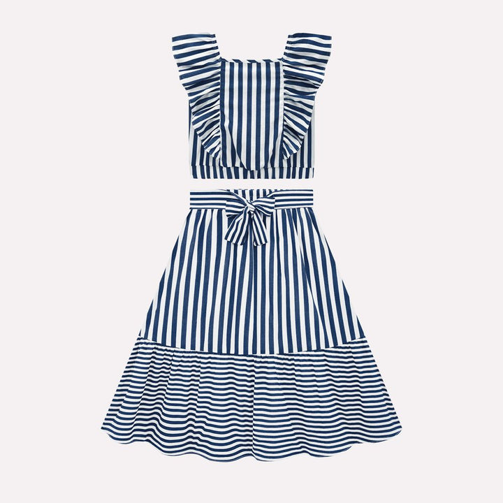 MILON NIÑA CONJ. DE FALDA AZUL