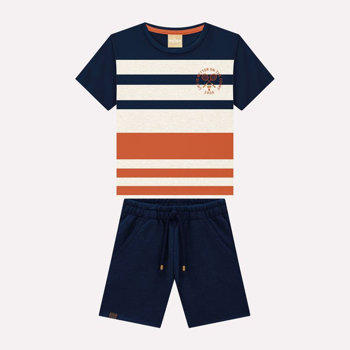 MILON NIÑO CONJ. DE SHORT AZUL