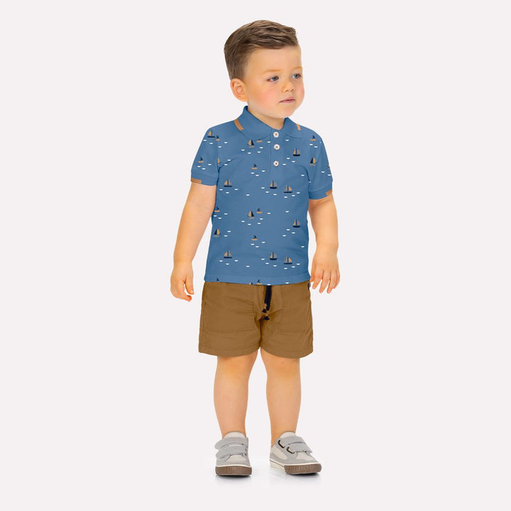 MILON NIÑO CONJ. DE SHORT AZUL