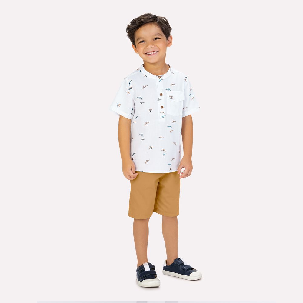 MILON NIÑO CONJ. DE SHORT BLANCO
