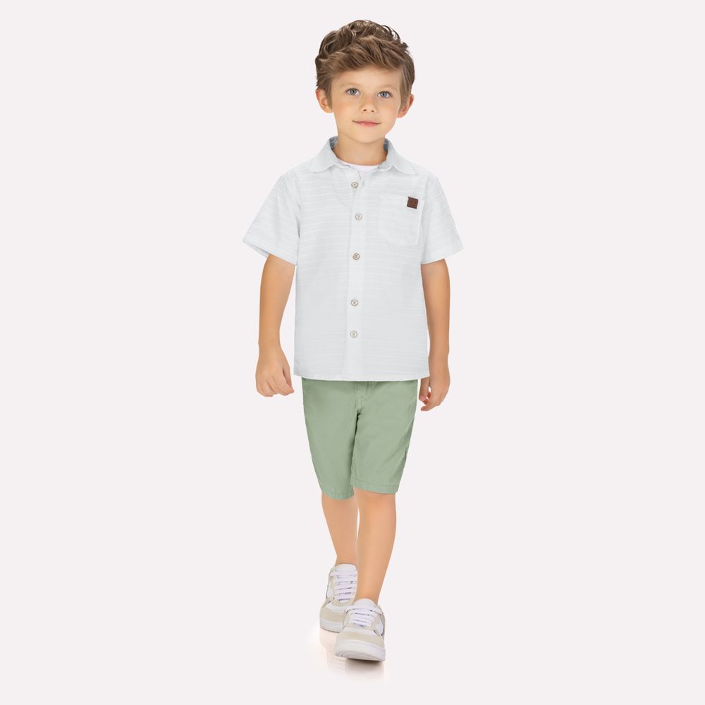 MILON NIÑO CONJ. DE SHORT BLANCO