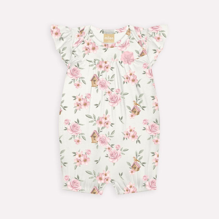 MILON BEBE NIÑA OVEROL BLANCO