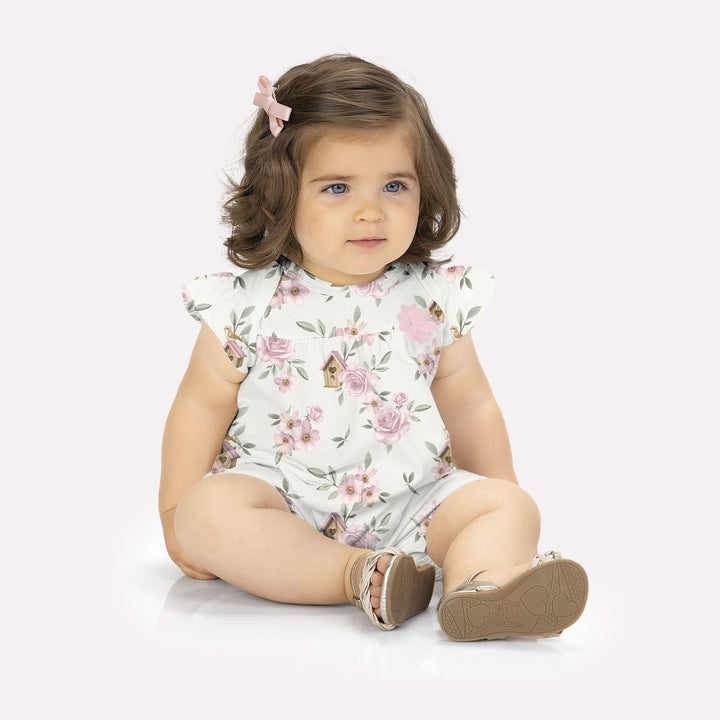 MILON BEBE NIÑA OVEROL BLANCO