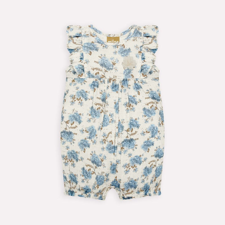 MILON BEBE NIÑA OVEROL BLANCO