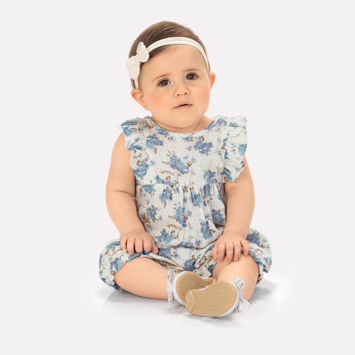 MILON BEBE NIÑA OVEROL BLANCO