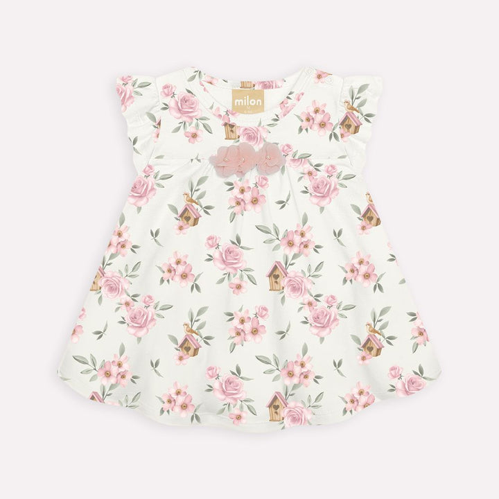 MILON BEBE NIÑA VESTIDO BLANCO