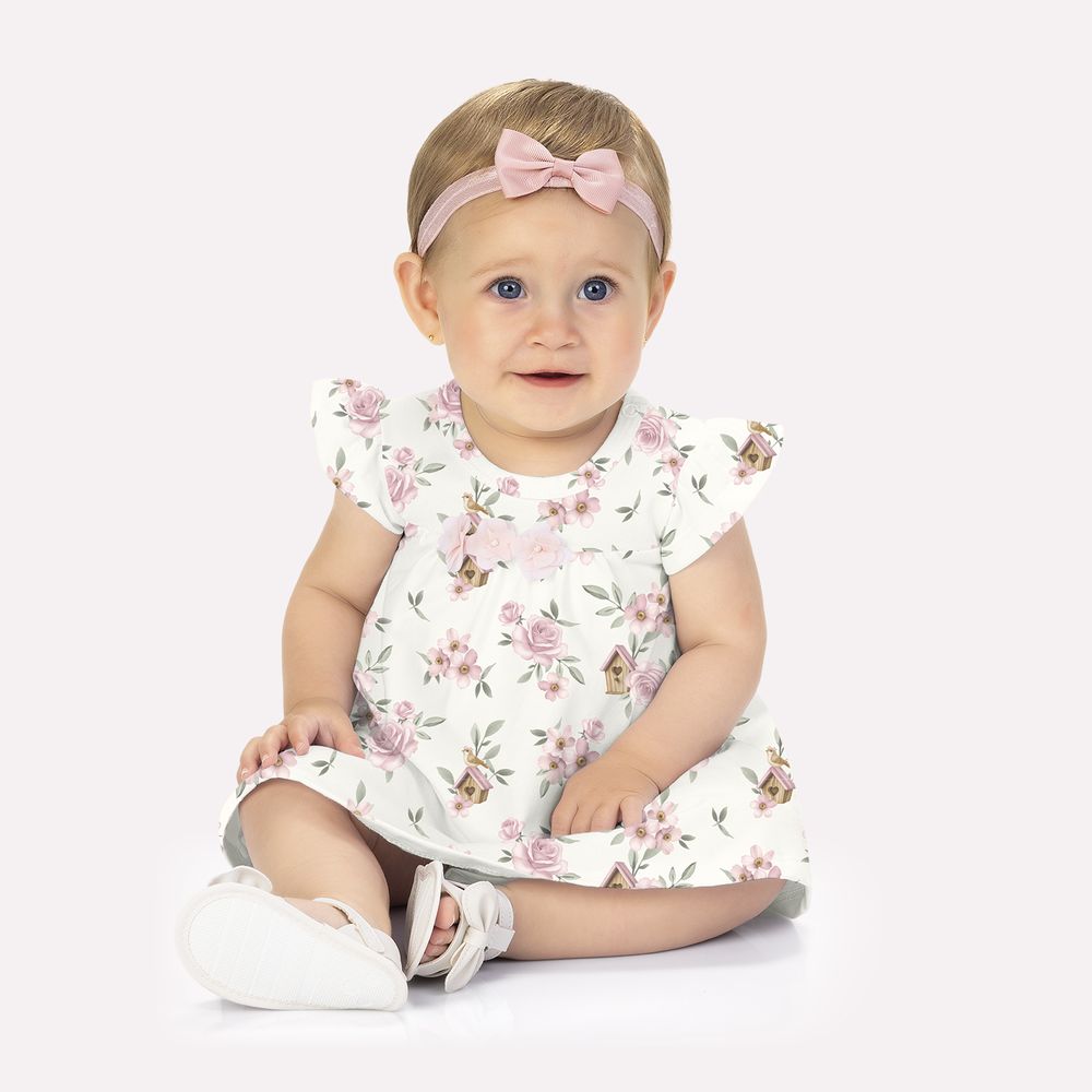 MILON BEBE NIÑA VESTIDO BLANCO