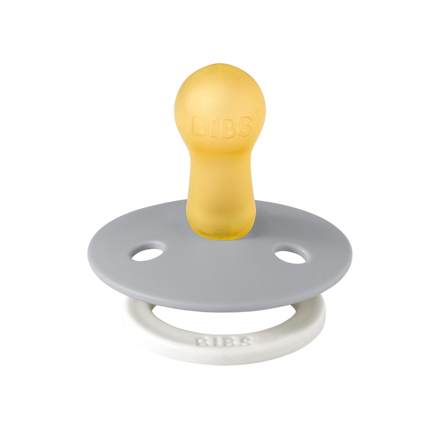 BIBS CHUPETE LATEX SIZE 2 GLOW SAGE/CLOUD 2PK