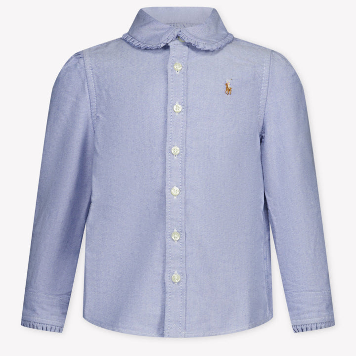 RALPH LAUREN NIÑA CAMISA CLASSIC OXFORD BLUE HYACINTH