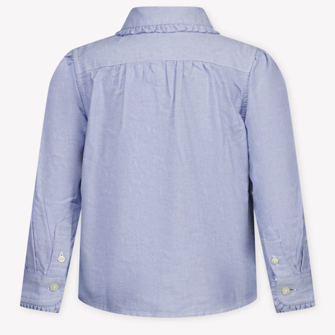 RALPH LAUREN NIÑA CAMISA CLASSIC OXFORD BLUE HYACINTH
