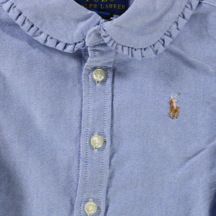 RALPH LAUREN NIÑA CAMISA CLASSIC OXFORD BLUE HYACINTH