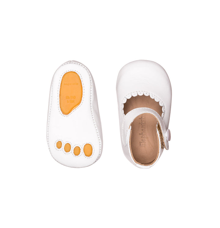 ELEPHANTITO BEBE NIÑA ZAPATO MARY JANE WHITE