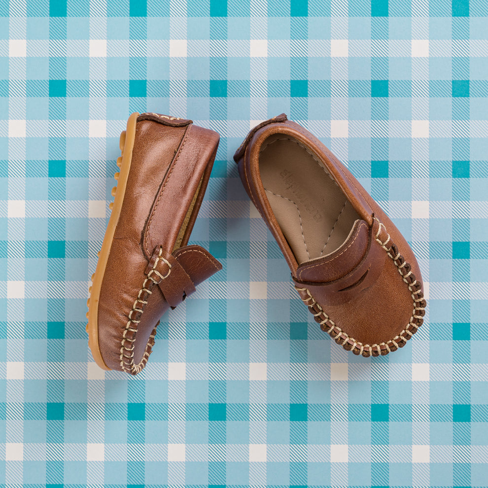 ELEPHANTITO BEBE NIÑO ZAPATO MOCASIN ALEX NATURAL