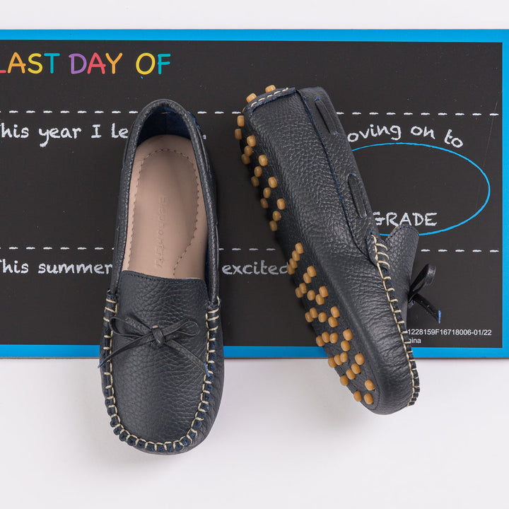 ELEPHANTITO BEBE NIÑO ZAPATO MOCASIN DRIVER LOAFER NAVY