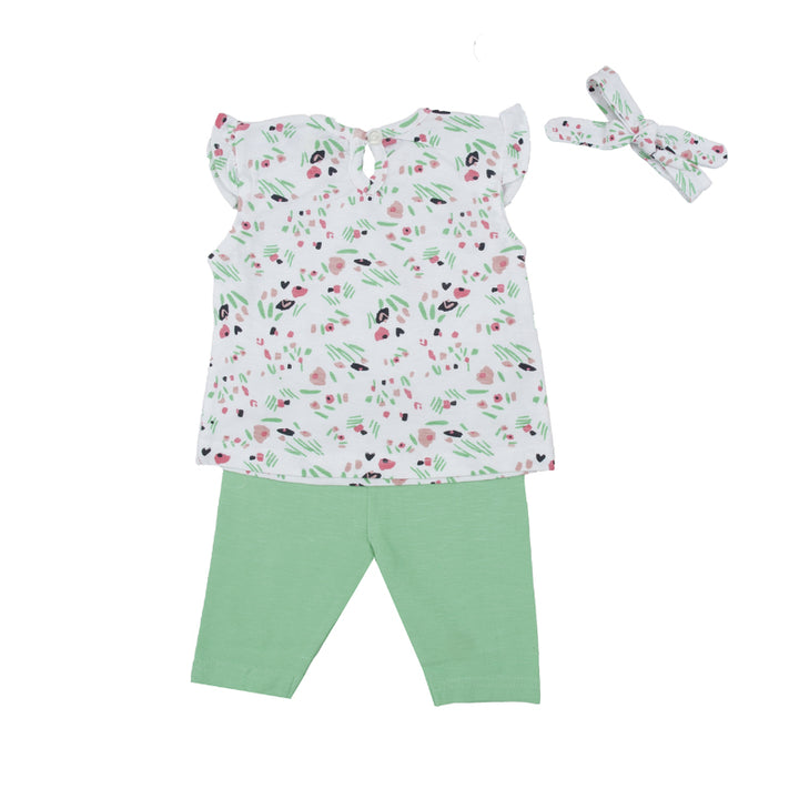 BABY BOL NIÑA CONJ DE PANTALON C/ VINCHA VERDE