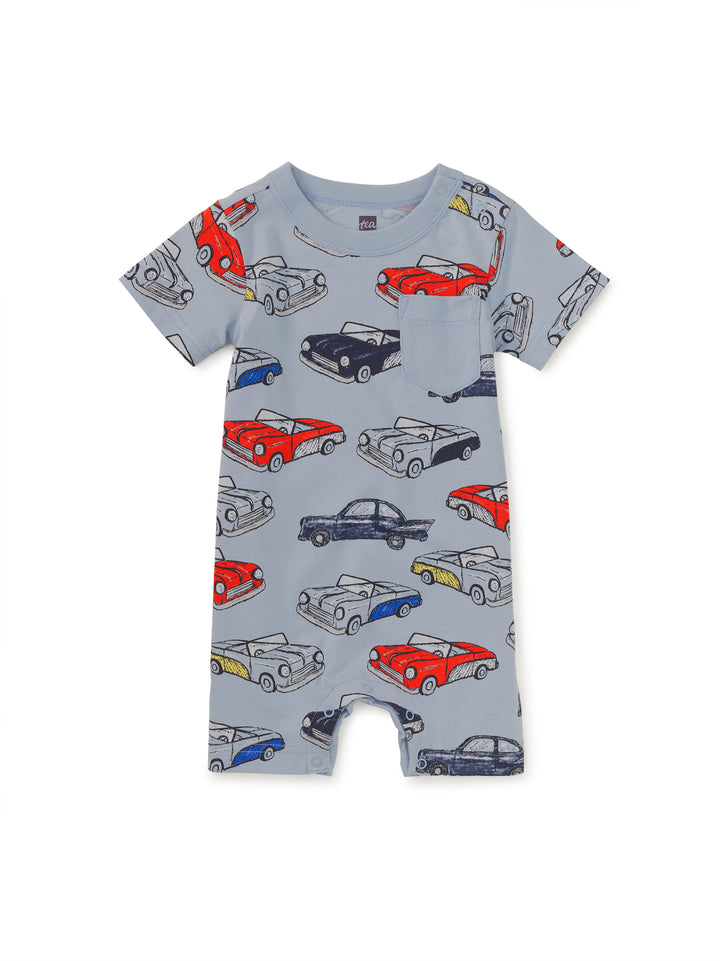 TEA COLLECTION BEBE NIÑO ROMPER POCKET CUBAN CARS
