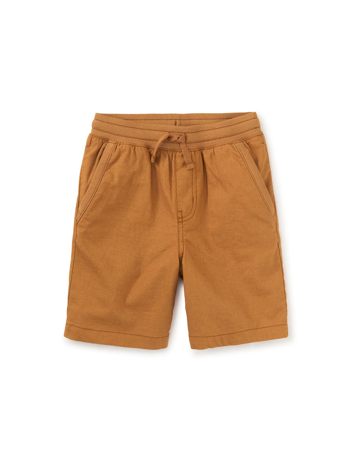 TEA COLLECTION NIÑO SHORT MAKE TRACKS WHOLE WHEAT