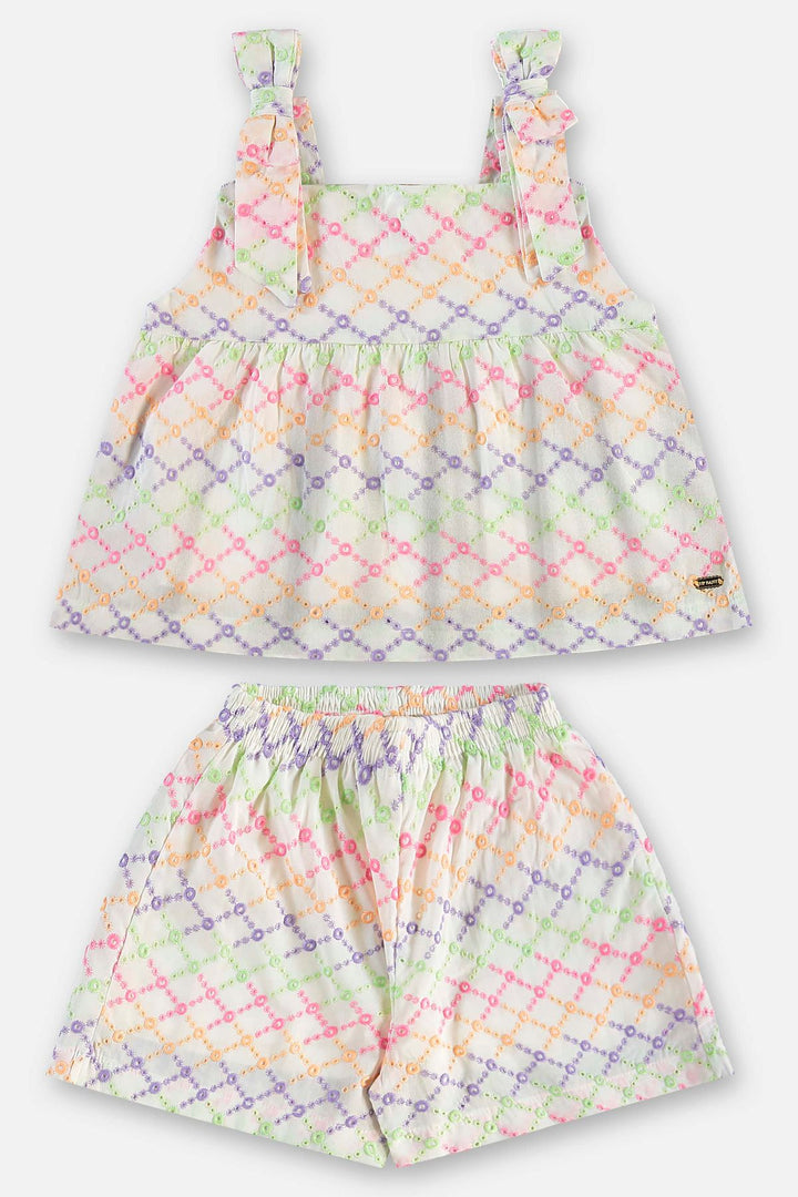 UP BABY NIÑA CONJ. DE SHORT NATURAL