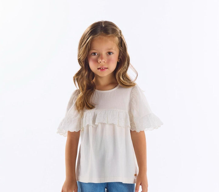 UP BABY NIÑA CAMISA Y BLUSA NATURAL