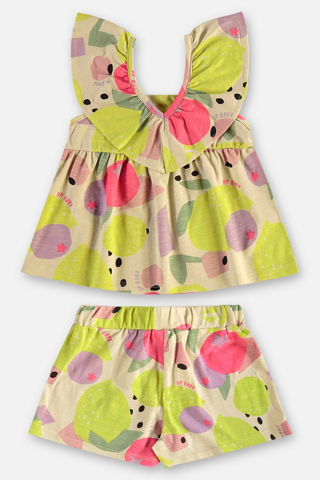 UP BABY NIÑA CONJ. DE SHORT ABSTRATO