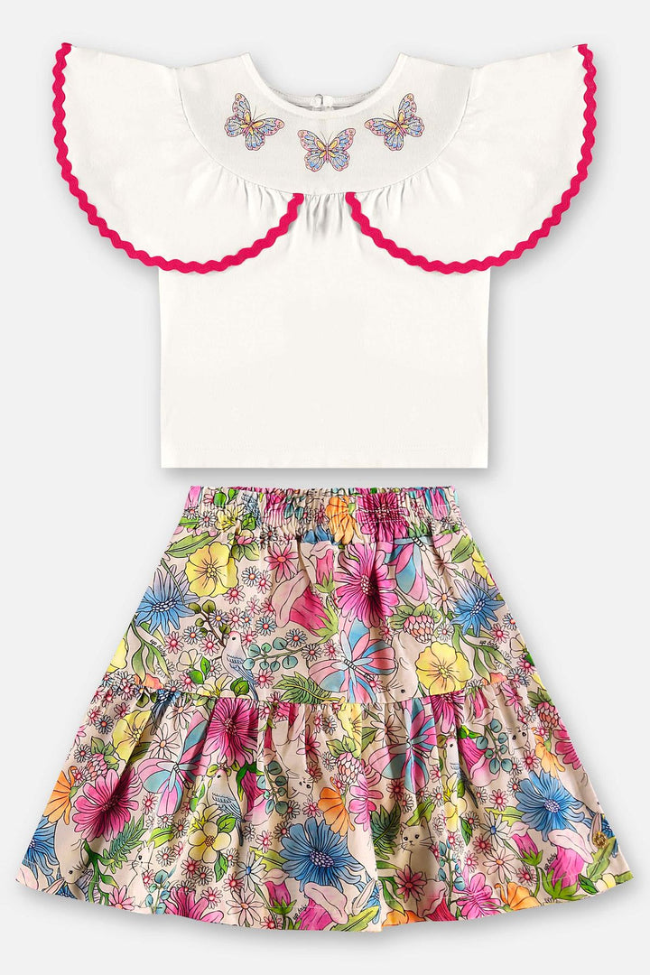 UP BABY NIÑA CONJ. DE FALDA NATURAL