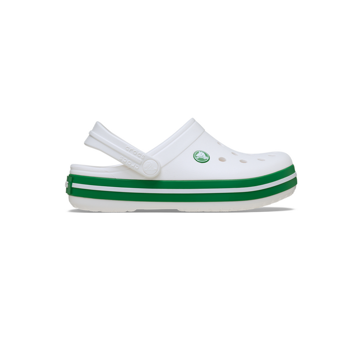 CROCS NIÑO CHANCLETA-CROCBAND CLOG K-WHITE/GREEN IVY