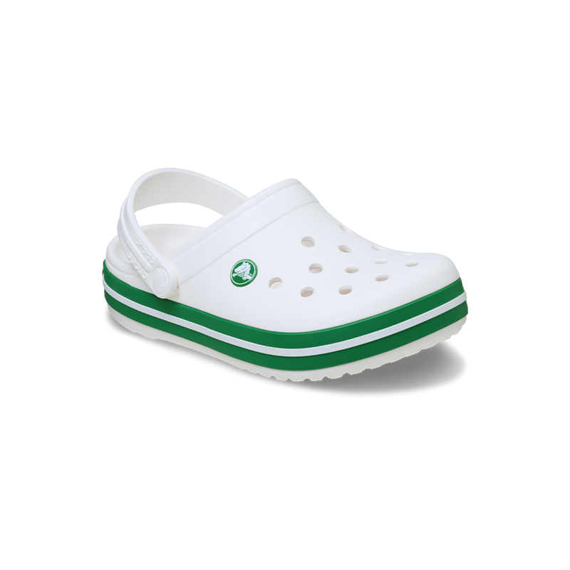 CROCS NIÑO CHANCLETA-CROCBAND CLOG K-WHITE/GREEN IVY