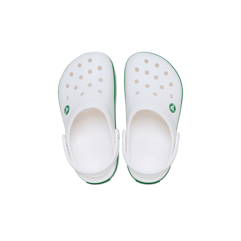 CROCS NIÑO CHANCLETA-CROCBAND CLOG K-WHITE/GREEN IVY