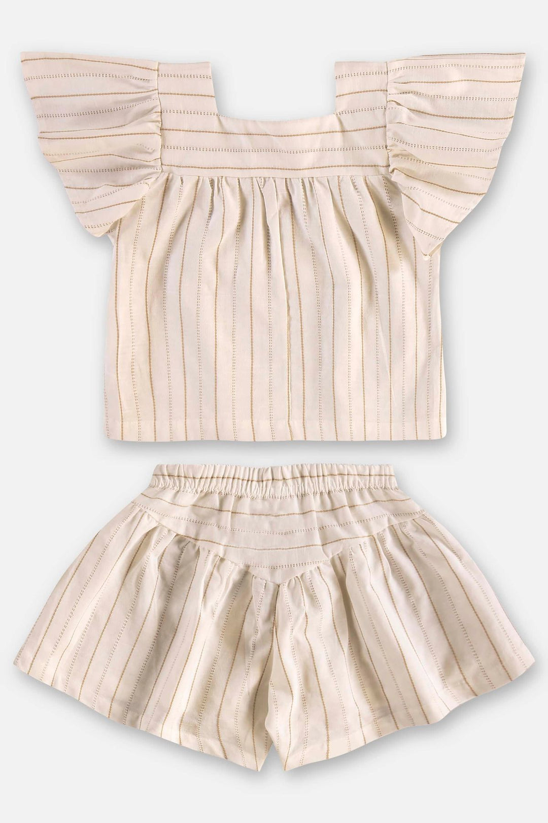 UP BABY NIÑA CONJ. DE SHORT NATURAL