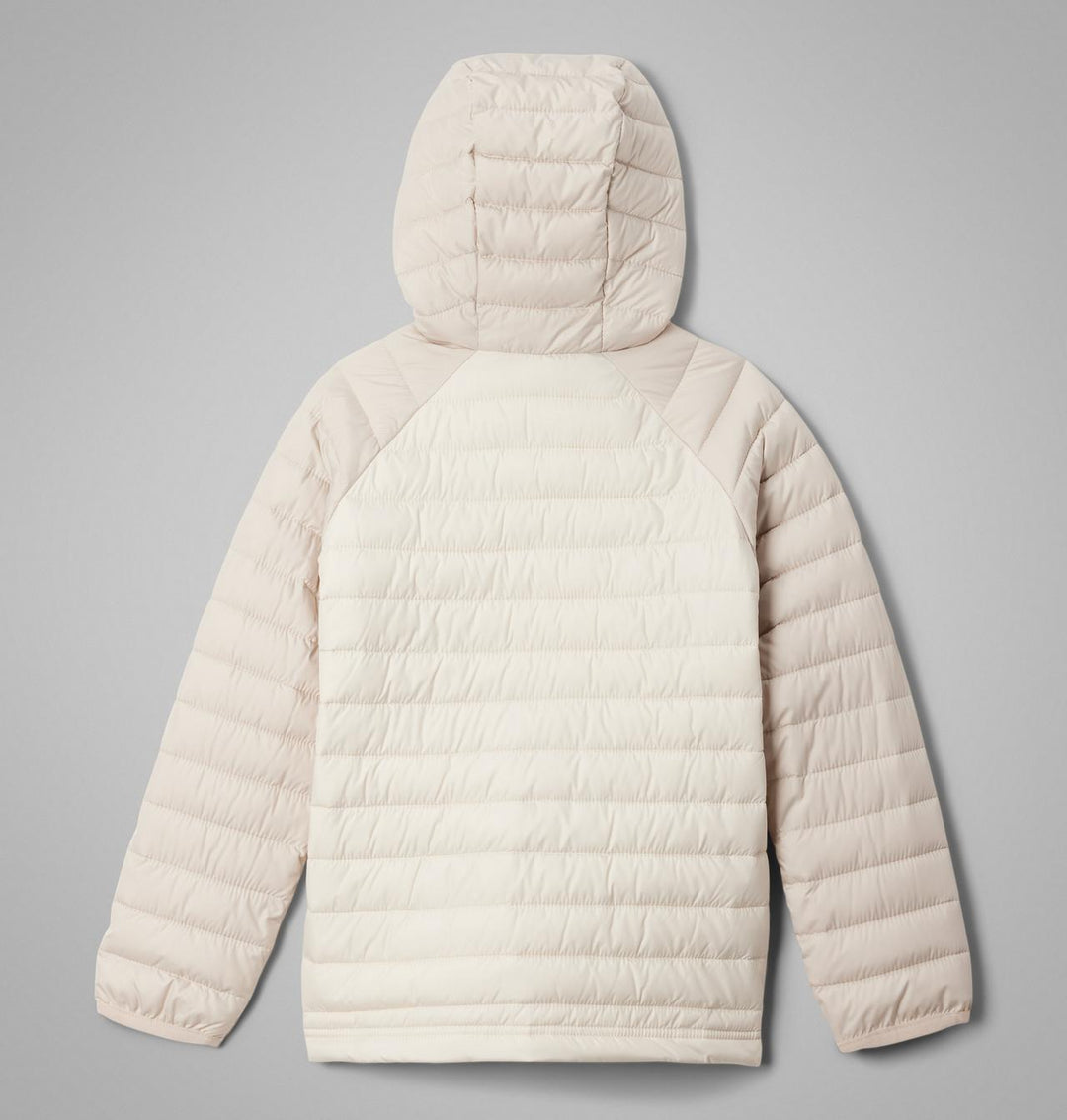 COLUMBIA NIÑA ABRIGO POWDER LITE II HOODED CHALK/DARK STONE
