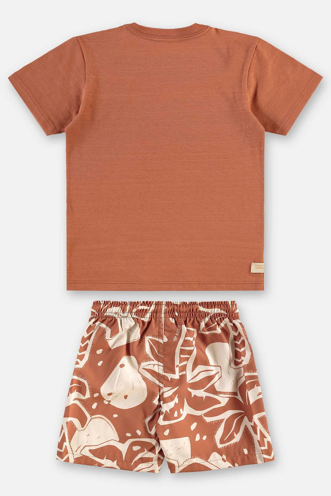 UP BABY NIÑO CONJ. DE SHORT MARROM ARGILA