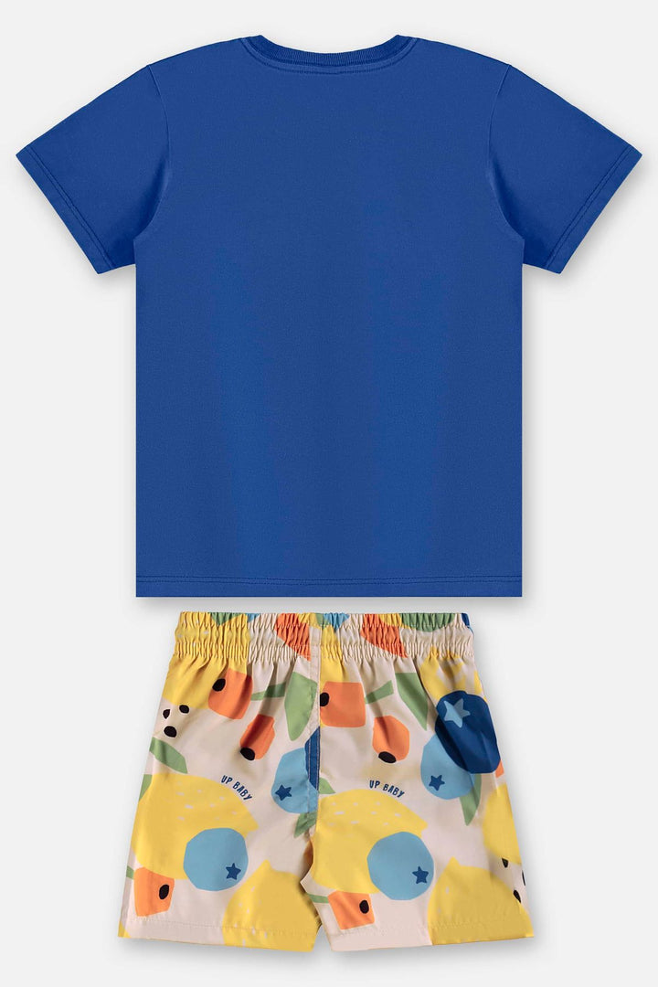 UP BABY NIÑO CONJ. DE SHORT AZUL MONACO