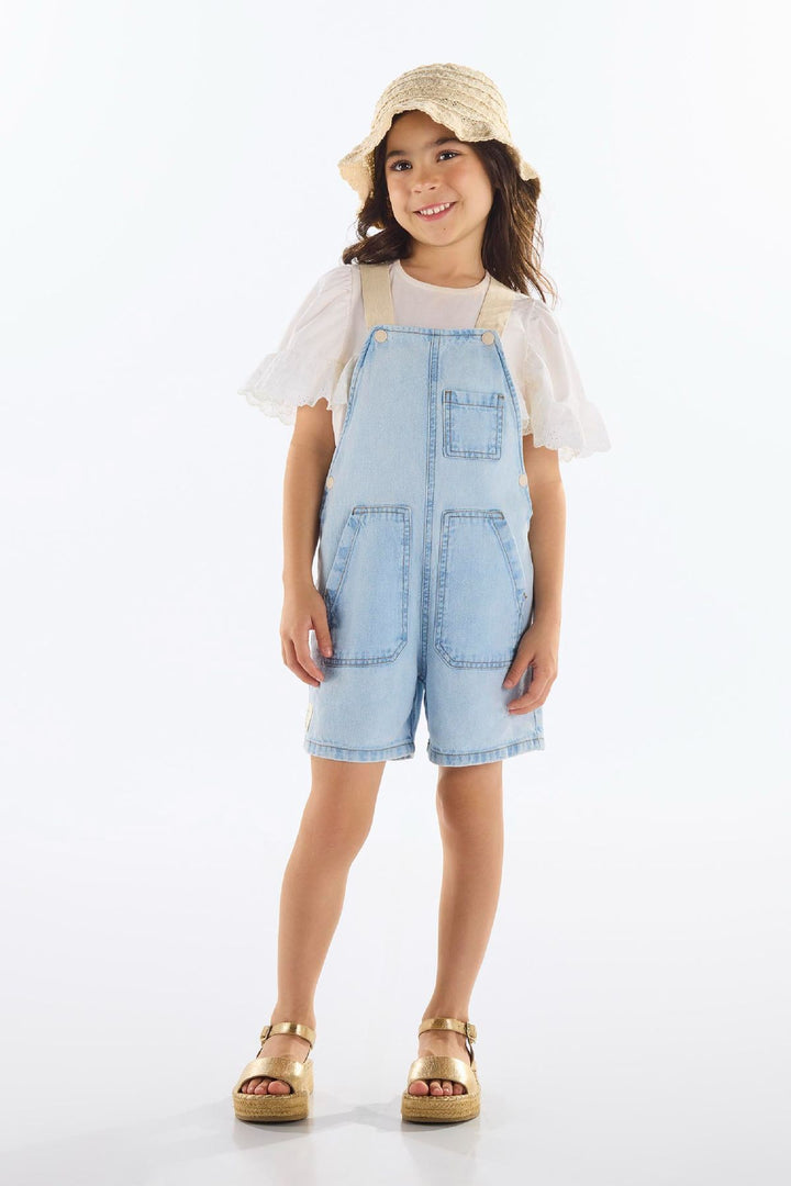 UP BABY NIÑO OVEROL AZUL CLARO