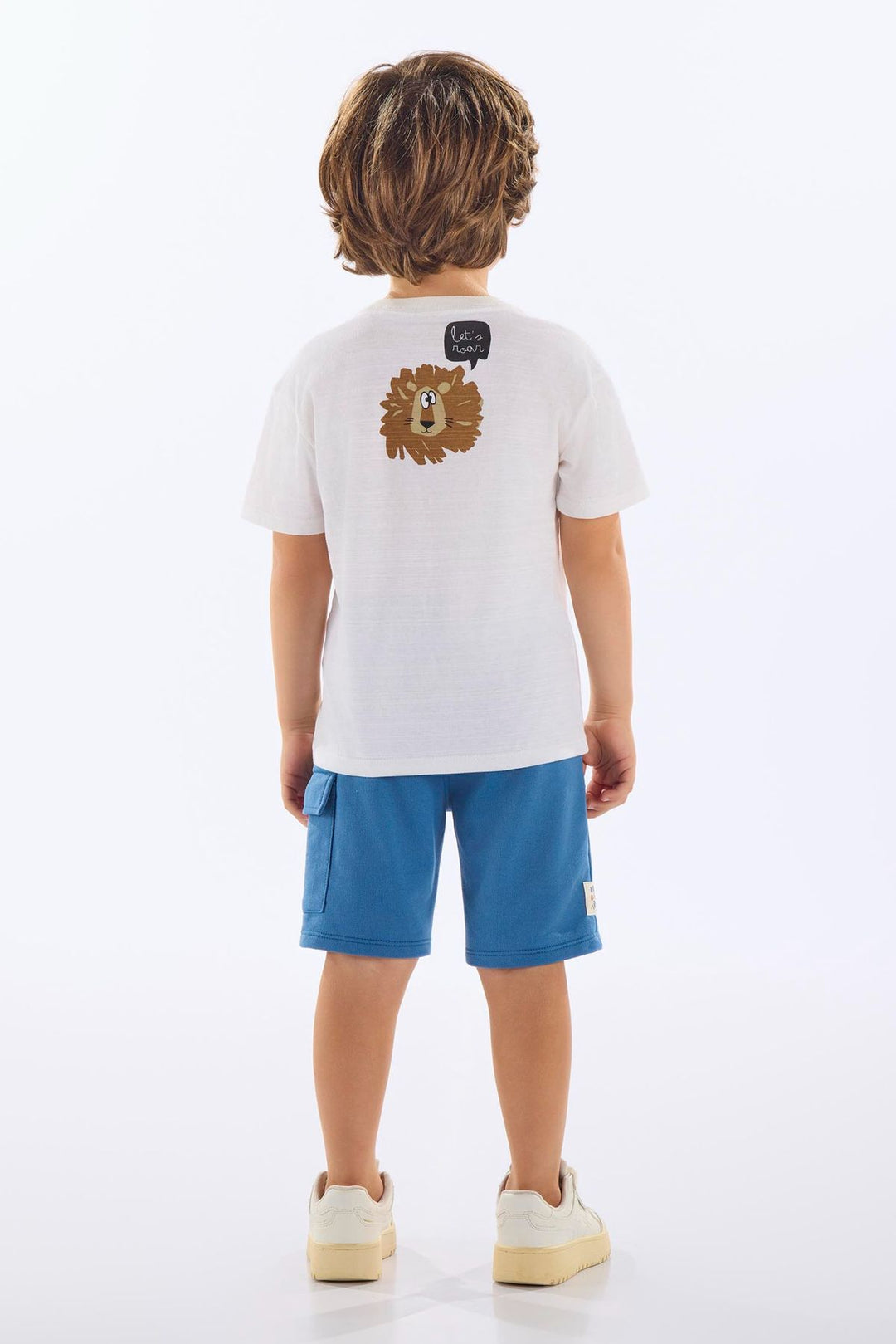 UP BABY NIÑO CONJ. DE SHORT NATURAL