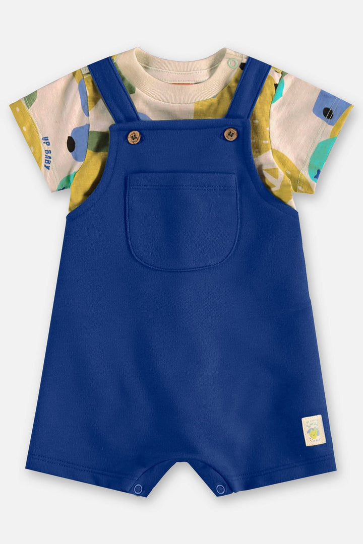 UP BABY BEBE NIÑO CONJ. DE OVEROL ABSTRATO