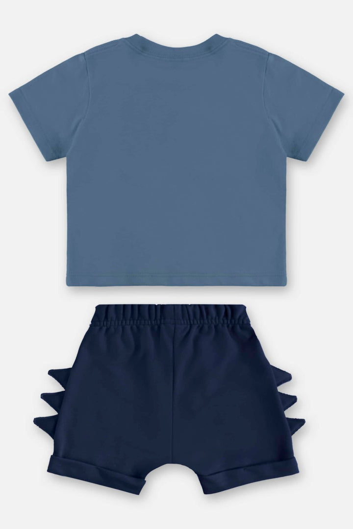 UP BABY BEBE NIÑO CONJ. DE SHORT AZUL CAPTAIN'S